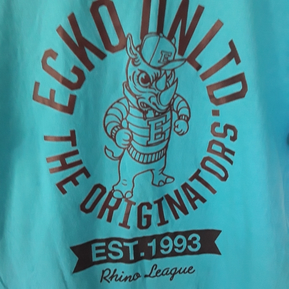 ECKO UNLTD RHINO LEAGUE EST 1993 BLUE T SHIRT SIZE L - Picture 5 of 5